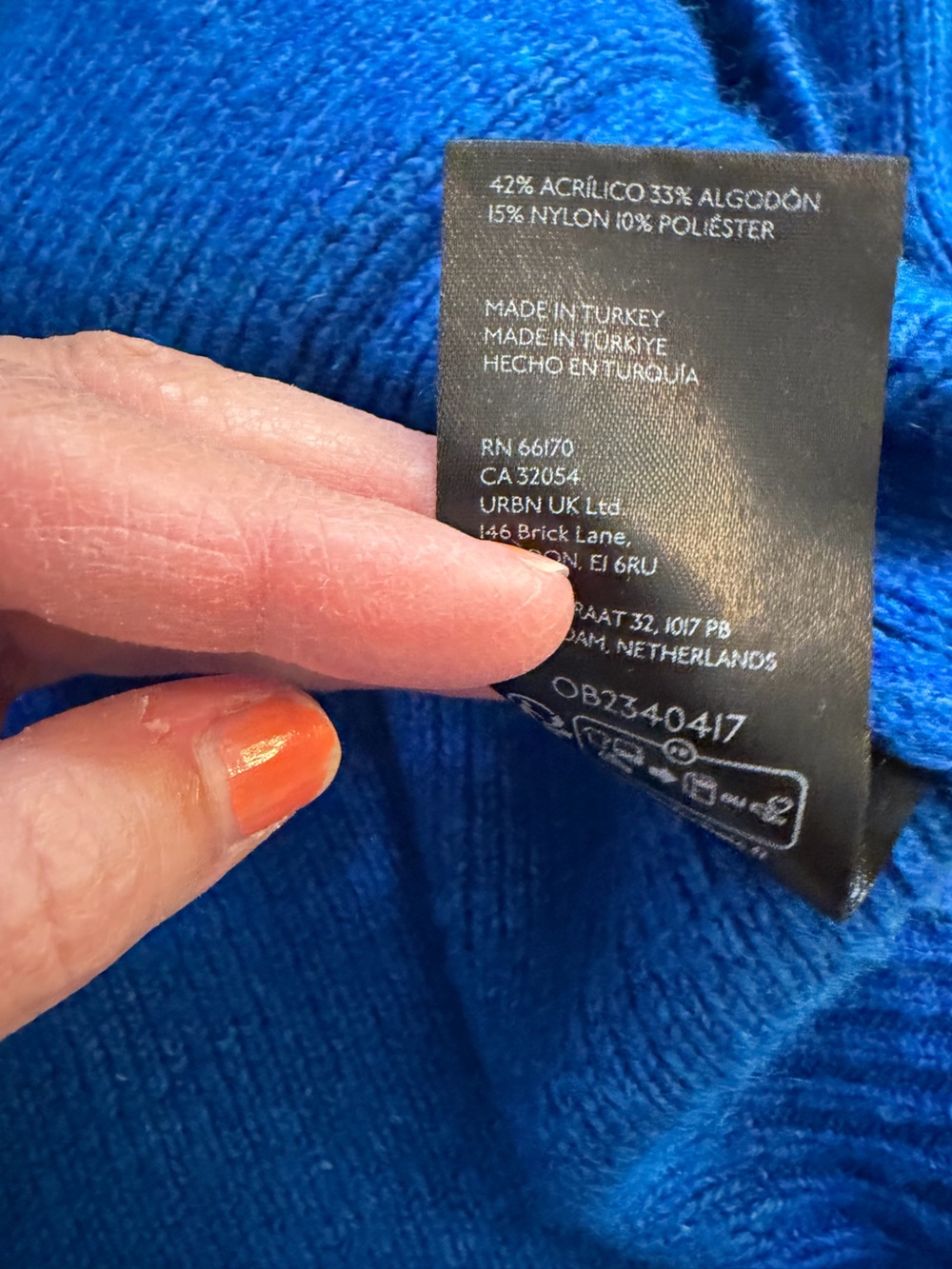 free people We The Free On It Zip-Up Cardigan sapphire blue size small - Picture 12 of 13